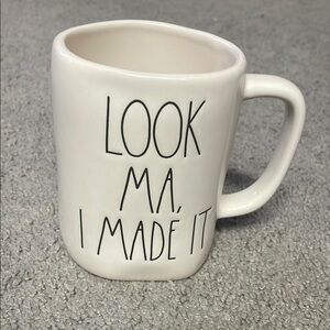 Rae Dunn By Magenta White Ceramic “Look Ma I Made It” Coffee Mug
